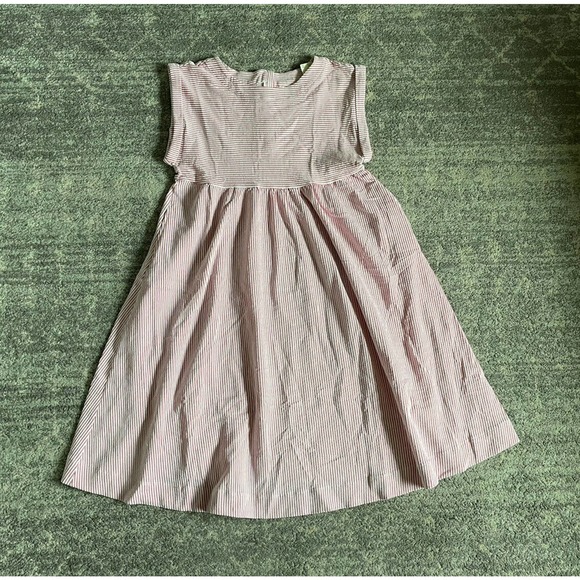 Maeve Anthropologie Womens S Dress Pink Stripe Short Sleeve Mid Length NWT P6